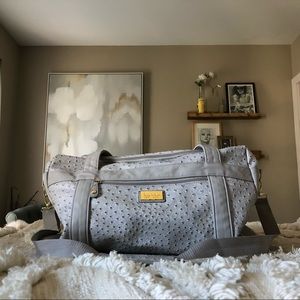 Nicole Miller duffel bag - faux ostrich leather